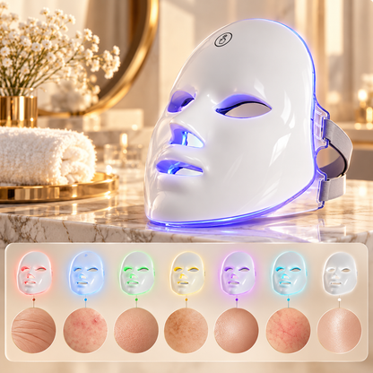 7-Color LED Photon Light Therapy Rejuvenation Mask