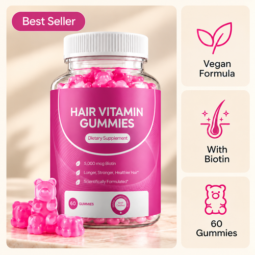 Hair Vitamin Gummies – Vegan Hair Care Supplement
